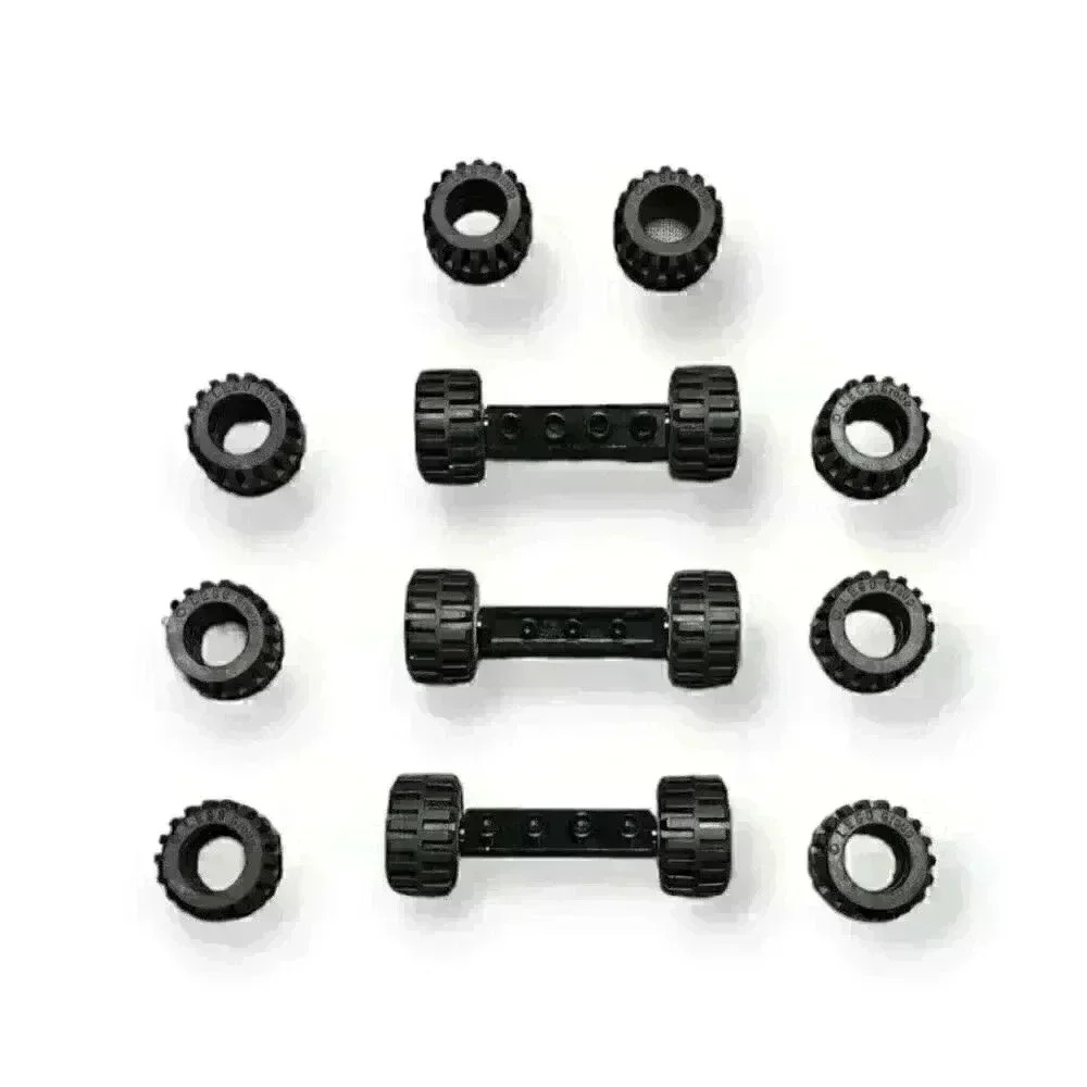 Lego Wheels Tires Axels 6014b 6015 6014bc04 87697 2926 21mm D. x 12mm Mixed Lot